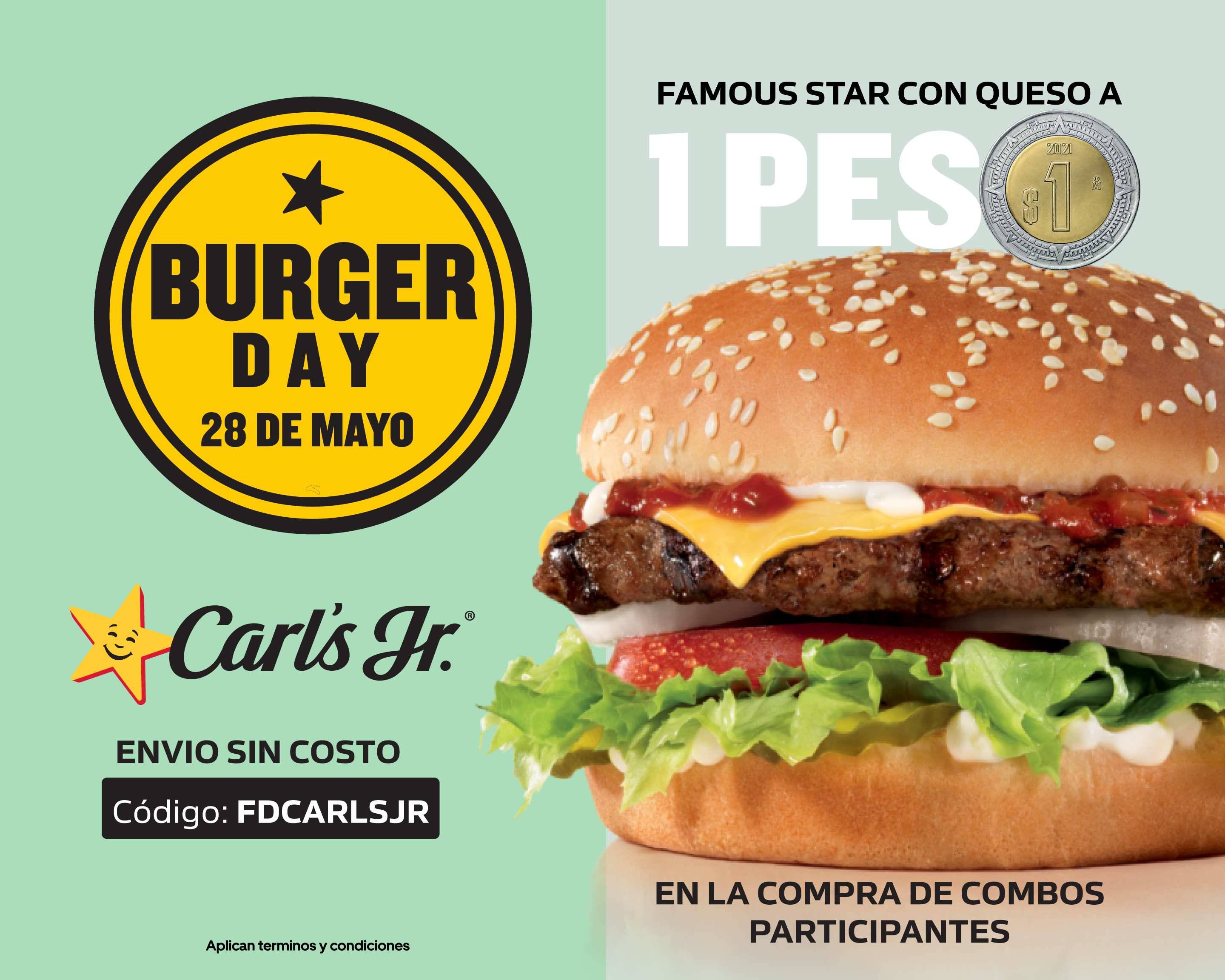 Entregas de Carl´s Jr Zaragoza Querétaro Uber Eats