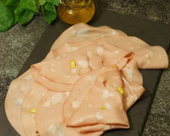 Mortadelle de Bologne IGP aux pistaches en chiffonnade - 100g