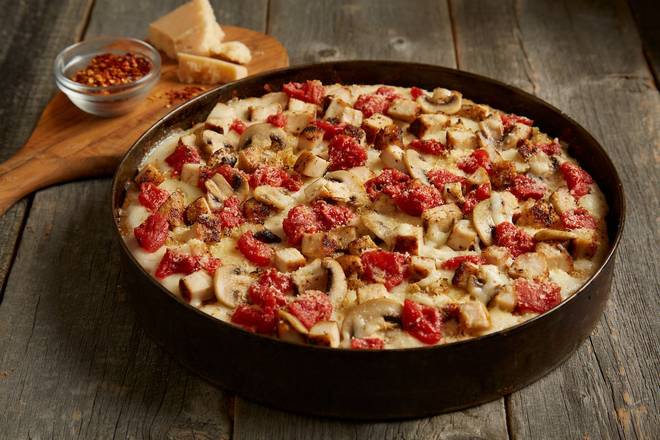 Order Great White® Pizza - Mini food online from Bj Restaurant & Brewhouse store, Westminster on bringmethat.com