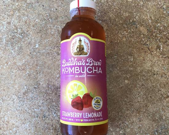 Order Kombucha Strawberry Lemonade  food online from Donut Tacos Palace store, Austin on bringmethat.com