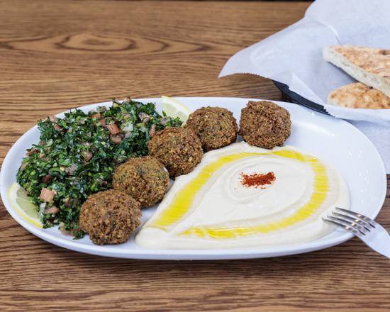 Order Falafel Supreme Platter food online from Layla's Falafel store, Stamford on bringmethat.com