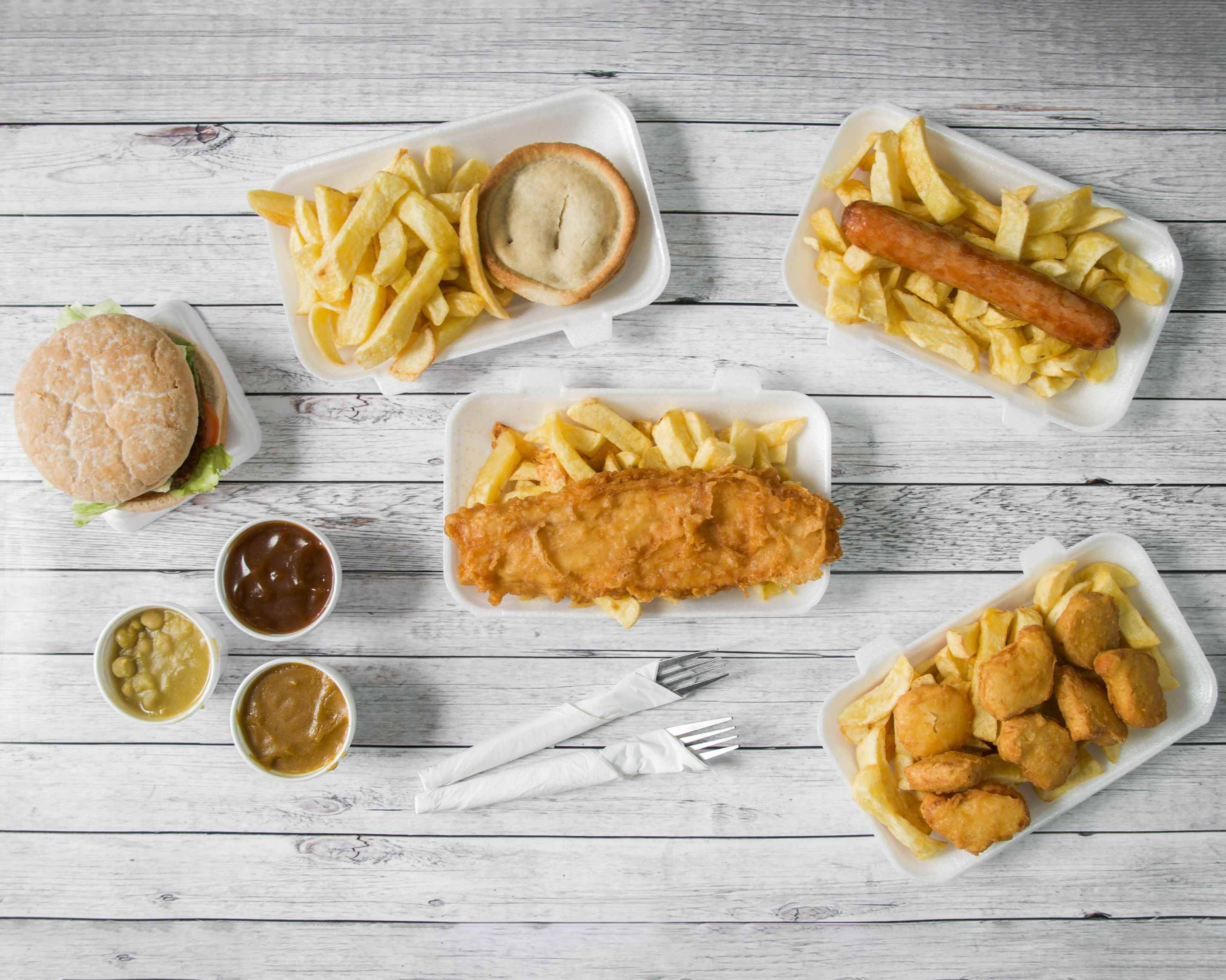 Pisces Fish and Chips Menu Takeaway in Fleetwood Delivery Menu