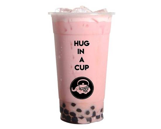 Order Strawberry Milk Tea food online from Kokee Tea (North Star Mall） store, San Antonio on bringmethat.com