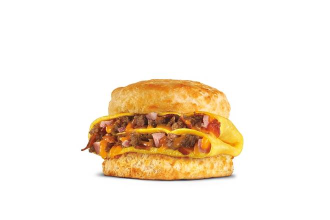 Order Loaded Omelet Biscuit food online from Hardee store, Brooksville on bringmethat.com