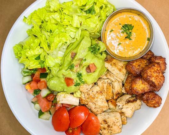 Order KETO CHlCKEN BOWL (RICELESS) food online from NOA Cafe store, Miami on bringmethat.com