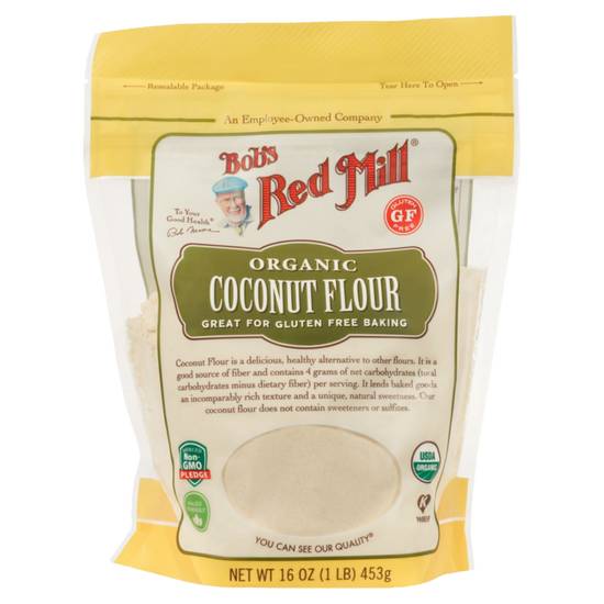 Order Bob's Red Mill Organic Coconut Flour 16oz food online from Everyday Needs By Gopuff store, Fairfield on bringmethat.com