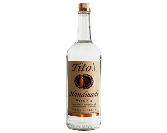 Order Tito's, 1L vodka (40.0% ABV) food online from Woodbury Wine & Spirits store, ORLANDO on bringmethat.com