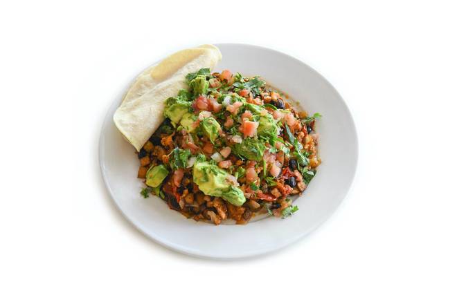Order Spicy Vegan Tex Mex Tofu Hash food online from Blu Jam Café store, Tarzana on bringmethat.com