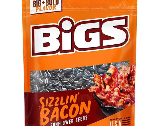 Order BIGS Sizzlin' Bacon Sunflower Seeds, 5.35-oz food online from Trumbull Super Stop store, Trumbull on bringmethat.com