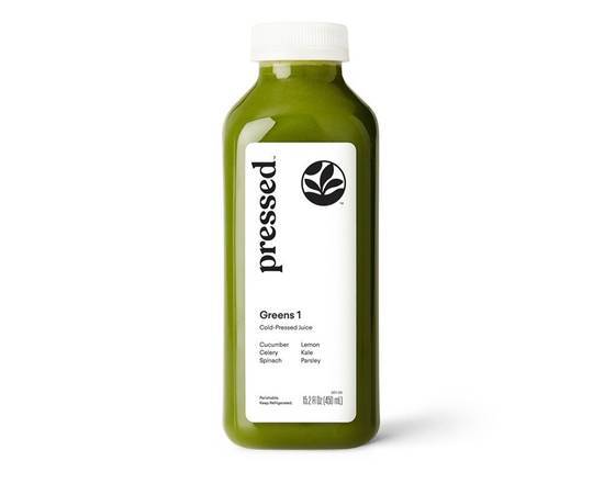 Order Greens 1 | Cucumber Celery Juice food online from Pressed store, Beverly Hills on bringmethat.com