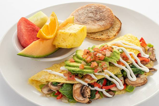 Order The Mom Omelet food online from The Broken Yolk Cafe store, TEMECULA on bringmethat.com