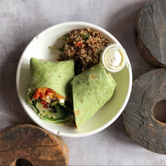 Order Urban Veggie Wrap food online from The Urban Juicer store, Nashville on bringmethat.com