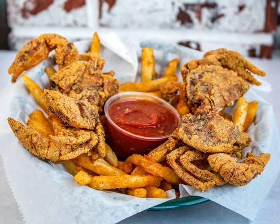 Order Fried Soft-Shell Crab Basket food online from The Boiling Crab store, South Miami on bringmethat.com