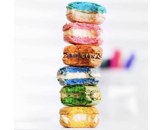 Order Macaron - Half dozen (6) food online from Chewy Boba store, Orlando on bringmethat.com