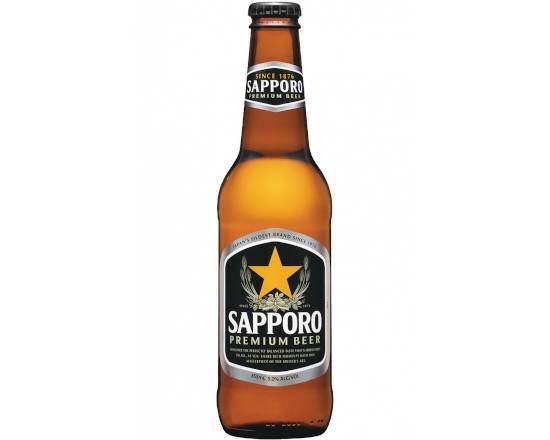Order Sapporo Premium, 12oz bottle beer (4.9% ABV) food online from Bangkok Fusion Café store, Saint Petersburg on bringmethat.com