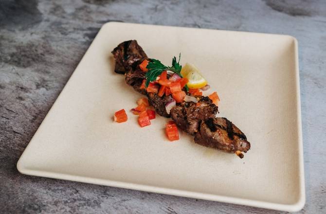 Order Steak Skewer food online from The Great Greek Mediterranean Grill store, Westminster on bringmethat.com