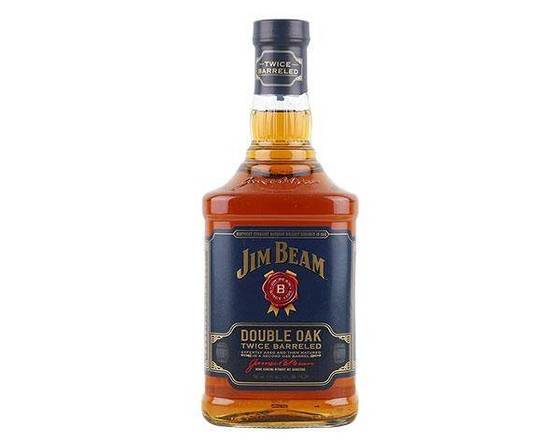 Order Jim Beam Double Oak, 750mL bourbon (43.0% ABV) food online from Woodbury Wine & Spirits store, ORLANDO on bringmethat.com