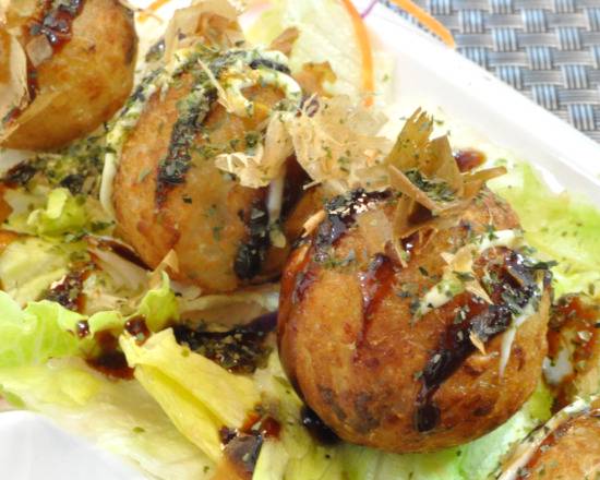Order Takoyaki (4 pcs) food online from Sushi Taku store, Chicago on bringmethat.com