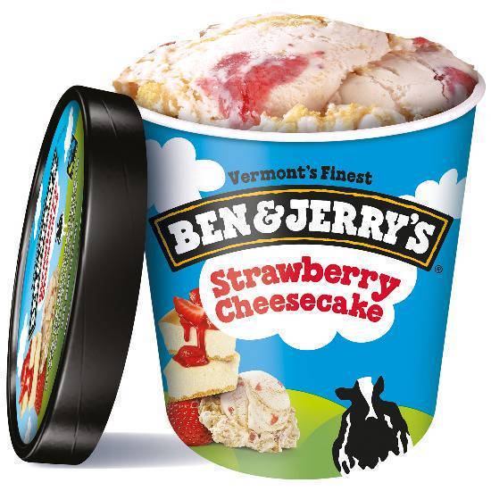 Order Ben and Jerry's Strawberry Cheesecake food online from The Ice Cream Shop store, Pinellas Park on bringmethat.com