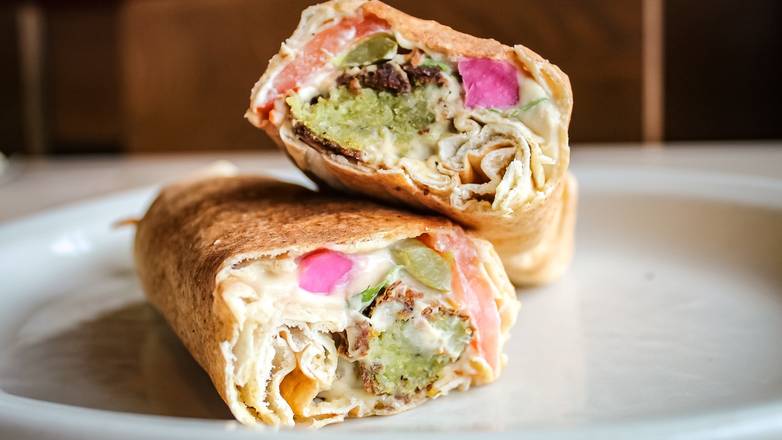 Order Hummus Falafel Rolled food online from Aladdin's Eatery store, Pittsburgh on bringmethat.com