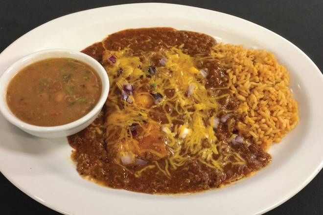 Order Cheese & Onion Enchiladas food online from Hacienda Colorado store, Denver on bringmethat.com