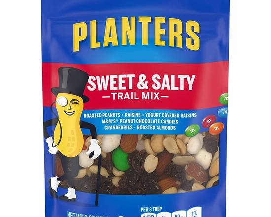 Order Planters Sweet & Salty Trail Mix 6 oz Bag food online from Trumbull Super Stop store, Trumbull on bringmethat.com