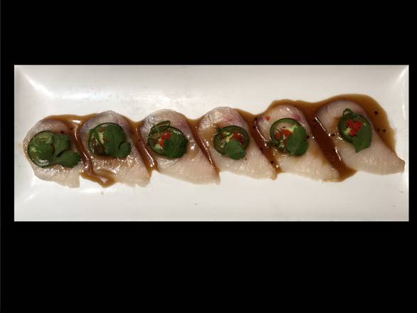 Order Yellowtail Carpaccio food online from Sushi Island store, Queens on bringmethat.com