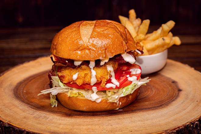 Order Crispy Ranch Burger food online from Holy Schnitzel store, Aventura on bringmethat.com