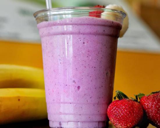 Order 16oz Strawberry, Banana, Blueberry, and Yoghurt food online from All Day Power Breakfast store, Doral on bringmethat.com