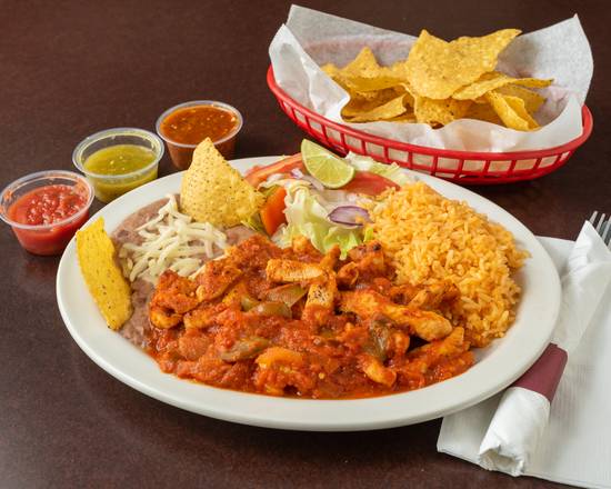 Order Pechuga a la Mexicana food online from Los Burritos Tapatios store, Naperville on bringmethat.com