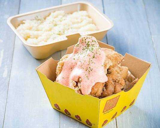 ④【自家製】明太マヨからあげ弁当 Raised from homemade menta mayo