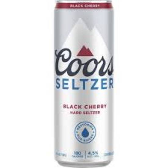 Order COORS SELTZER BLACK CHERRY 24oz food online from Duke Liquor & Jr. Market store, Los Angeles on bringmethat.com