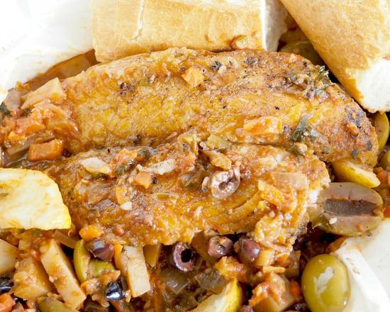 Order Fish Plaki A La Carte food online from Papa Cristos Taverna store, Los Angeles on bringmethat.com