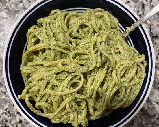 Order Fettuccine  with Pesto Sauce food online from Pizza Roma store, Austin on bringmethat.com