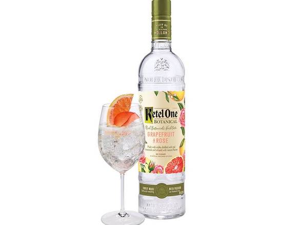 Order Ketel One Botanical Grapefruit Rose Vodka, 750mL (30.0% ABV) food online from Golden Ox Liquors store, Saint Augustine on bringmethat.com