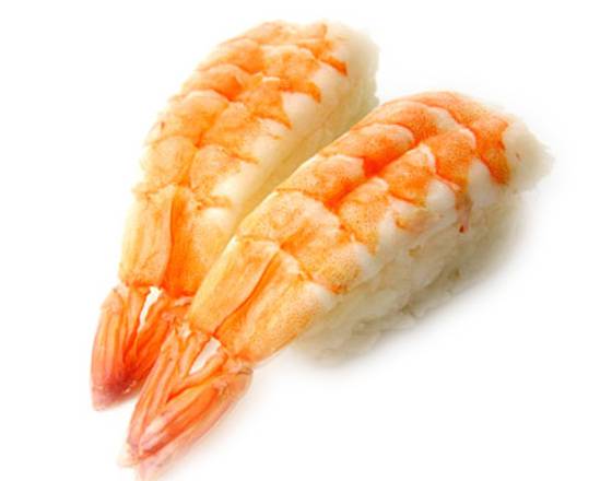 Order Shrimp Nigiri (2 pc) food online from blu on the Avenue store, Winter Park on bringmethat.com
