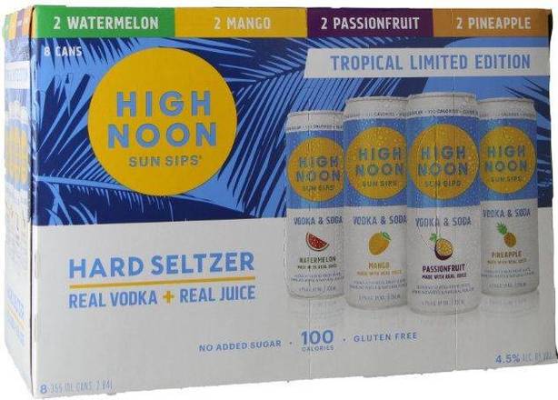 Order High Noon - Variety Pack  Tropical (8 Pack) food online from Santa Monica Liquor store, Santa Monica on bringmethat.com