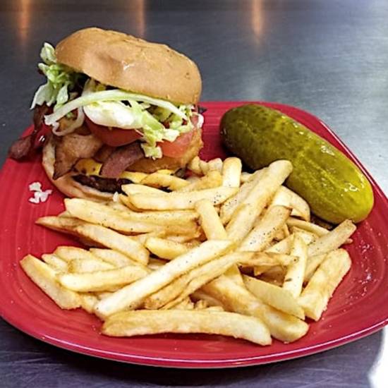 Order plain Burger  food online from Nypd store, Ann Arbor on bringmethat.com