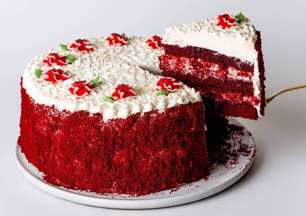Order Slice Red Velvet Cake food online from Sweet Lady Jane- Beverly Hills store, Beverly Hills on bringmethat.com