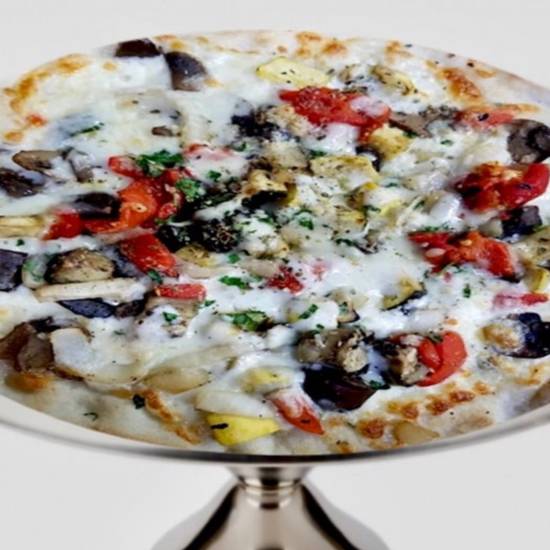 Order Grilled Veggie Pizza food online from Nypd store, Ann Arbor on bringmethat.com