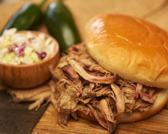 Order Kids BBQ Pork Sandwich and One Side food online from Bar-b-Cutie store, Nashville on bringmethat.com