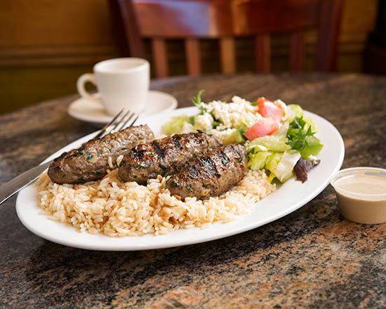 Order Kafta Kabob Plate food online from Black Seed Cafe & Grill store, Boston on bringmethat.com