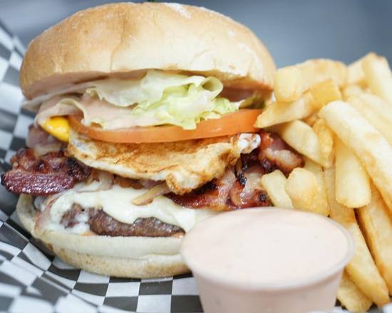 Order Burgers food online from La Papa Loca On The Run store, Miami on bringmethat.com