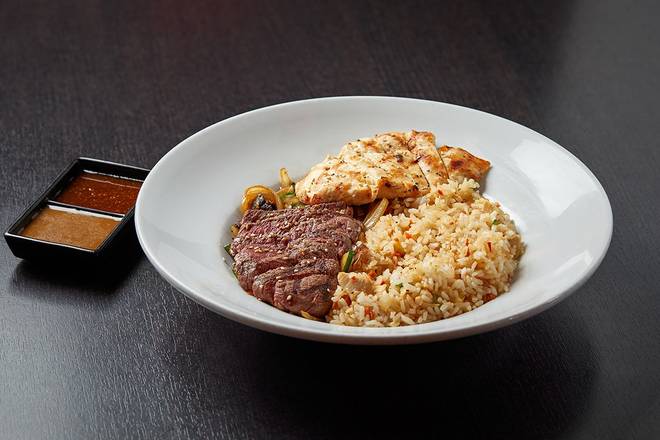 Order HIBACHI FILET MIGNON & CHICKEN  food online from RA Sushi Bar store, Las Vegas on bringmethat.com