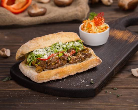 Order The Bacon Philly Cheesesteak food online from Rj Philly Cheesesteaks store, White Oak on bringmethat.com
