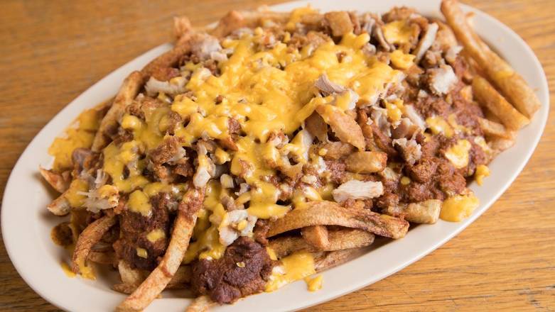 Order Chicken Chili Cheese Fries food online from Roscoe House Of Chicken & Waffles store, Long Beach on bringmethat.com