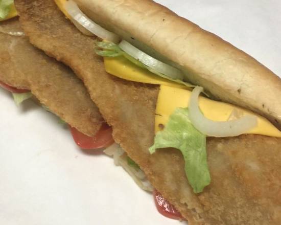 Order (12") whole filet  fish and cheese  food online from Kenny's Sub Shop store, Beltsville on bringmethat.com