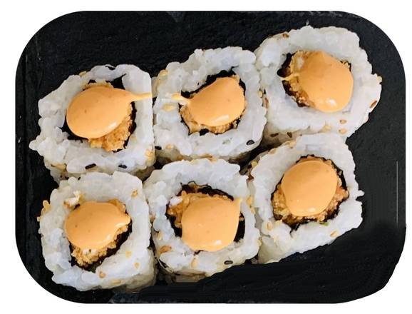 California saumon tempura spicy