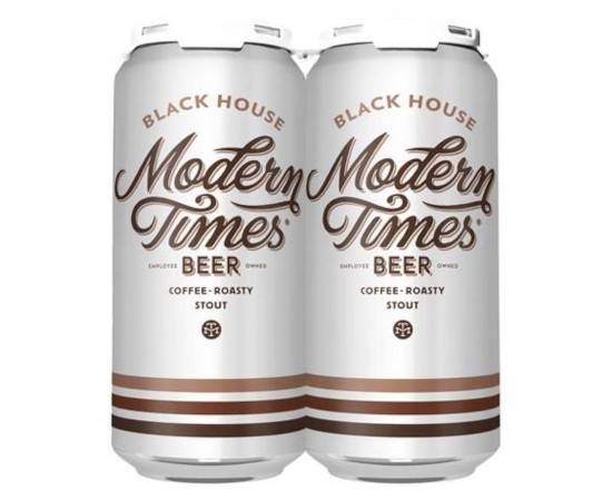 Order Modern Times Black House, Coffee Roasty Stout 4pk-16oz (5.8% ABV) food online from Silver Liquor Market store, Los Angeles on bringmethat.com