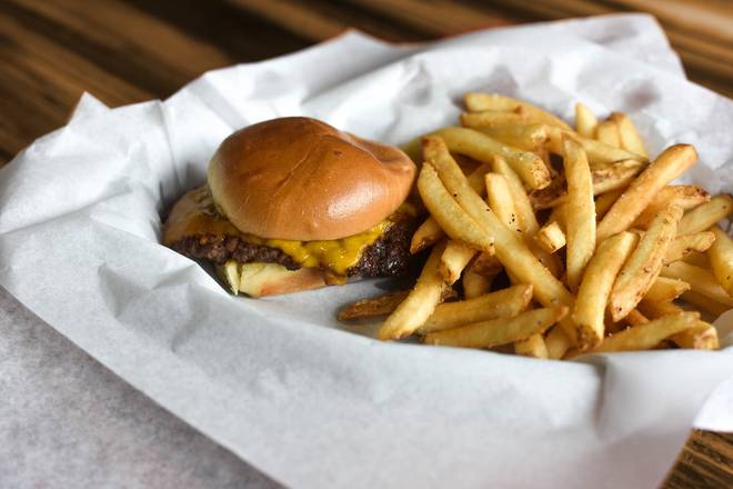 Order Jr. Cheeseburger food online from Kerbey Lane Cafe store, Austin on bringmethat.com